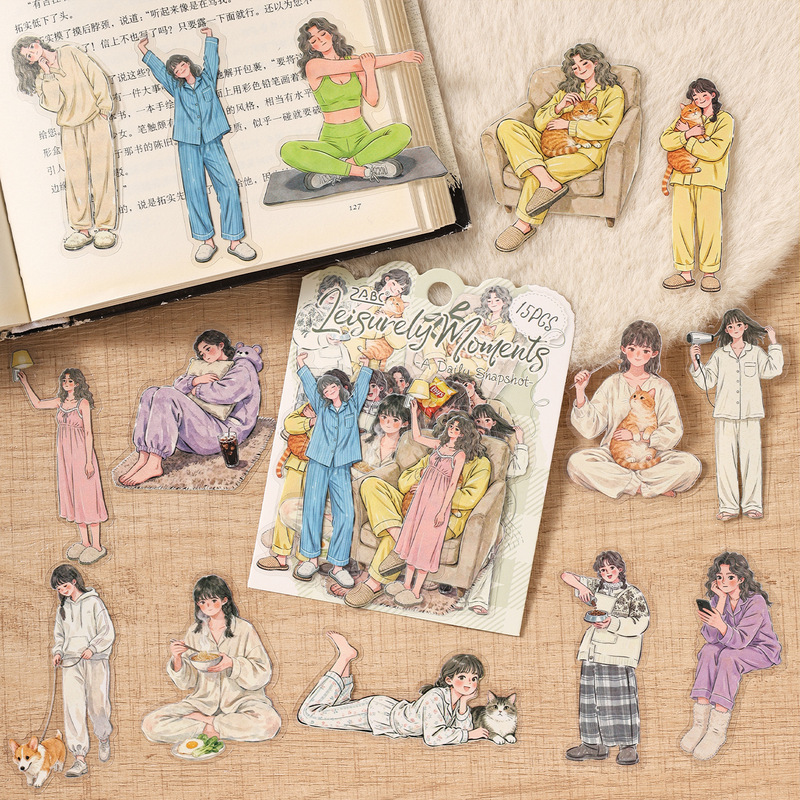 Embellishments For Scrapbooking - Paquete de 15 Pegatinas con Personajes