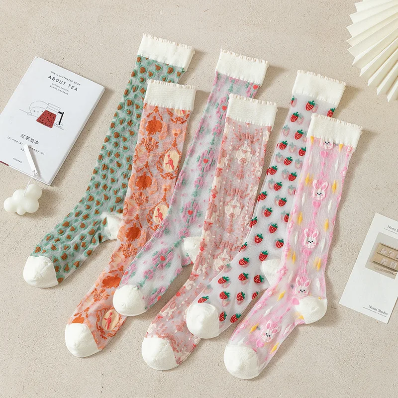 Medias finas de verano para mu - Crystal Mesh Fabric reseña y precio
