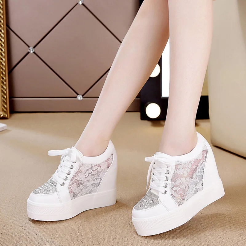 Zapatillas de deporte con plat - Crystal Mesh Fabric reseña y precio