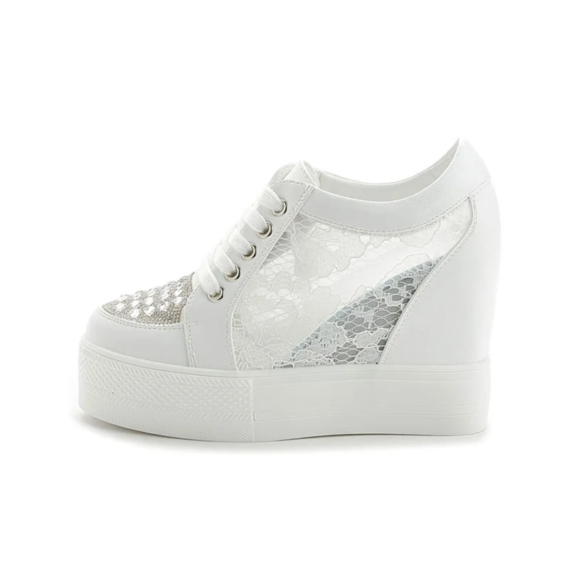 Zapatillas de deporte con plat - Crystal Mesh Fabric reseña y precio