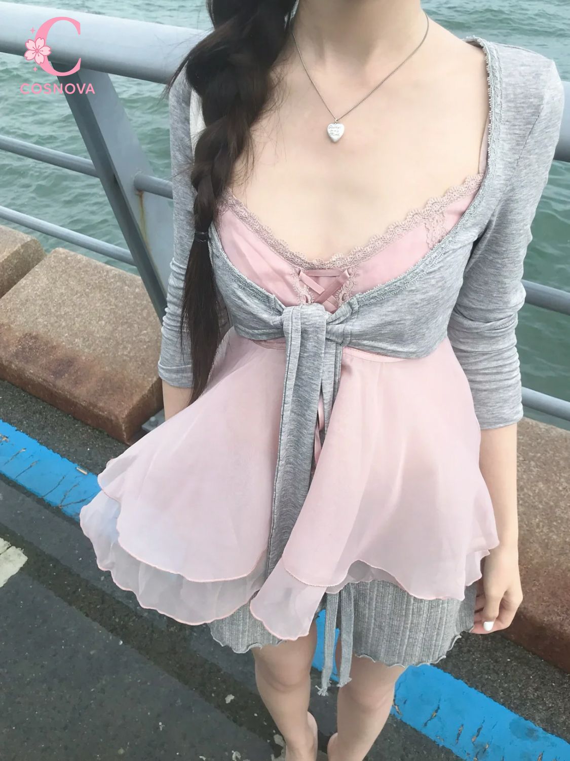 Conjunto de 3 piezas de verano - Elastic Lace Trim reseña y precio