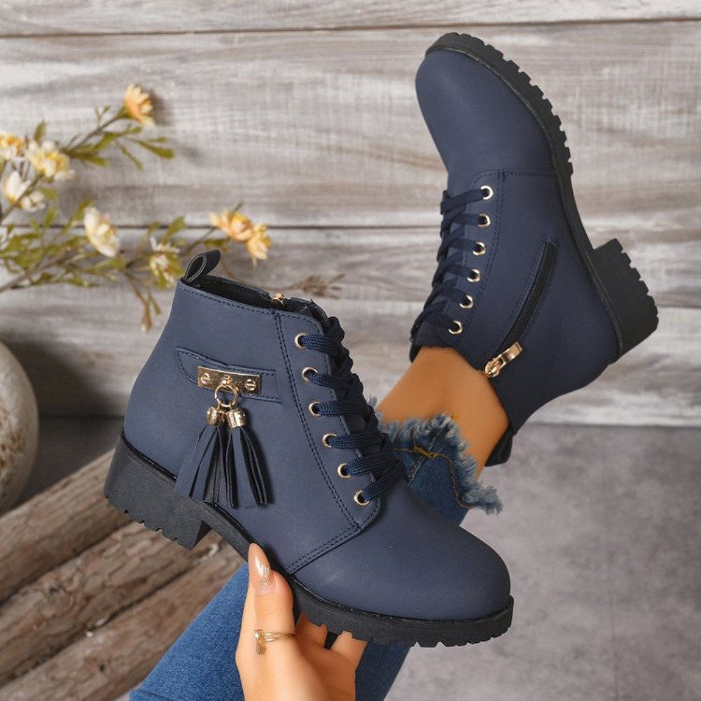 Botas de Mujer con Diseño de C - Tassel Fringe Trim reseña y precio