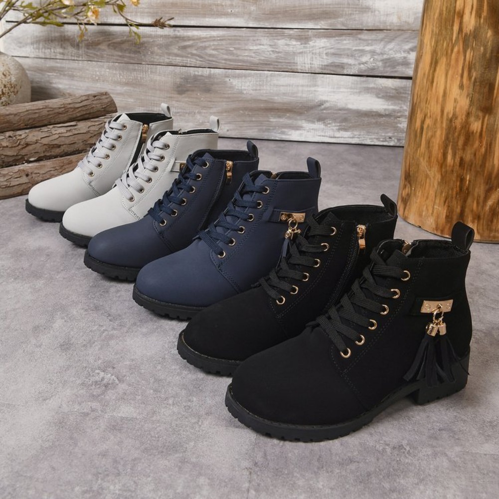 Botas de Mujer con Diseño de C - Tassel Fringe Trim reseña y precio