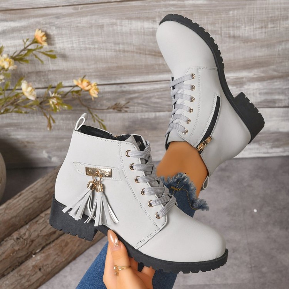 Botas de Mujer con Diseño de C - Tassel Fringe Trim reseña y precio